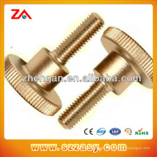 Bronze parafuso de parafuso knurled din464